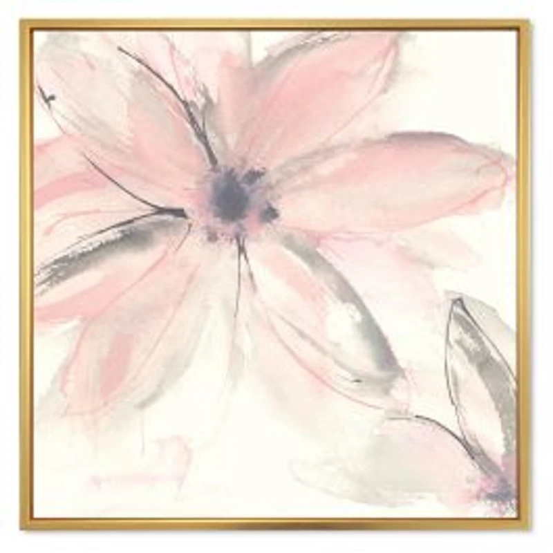 Pink Shabby Floral II Canvas Artwork