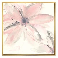 Pink Shabby Floral II Canvas Artwork