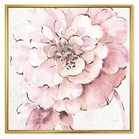 Indigold Shabby Peonies Pink Canvas