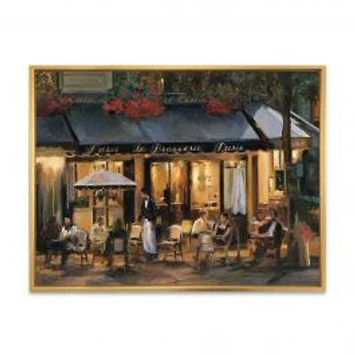 La Brasserie of Champs Élysées Paris Canvas Wall Art