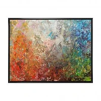 Board Stained Abstract Art Canvas Art Print