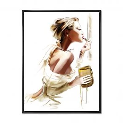 Fashion Woman Canvas Wall Art Print