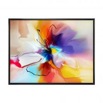 Creative Multicoloured Flower Canvas Print