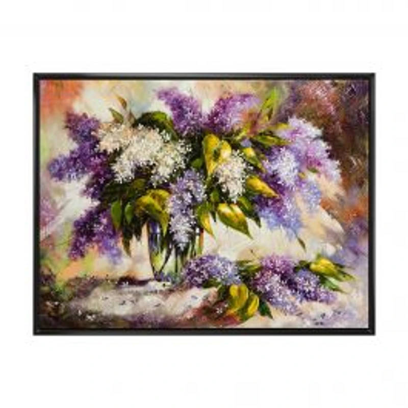 Lilac Bouquet in a Vase Wall Art