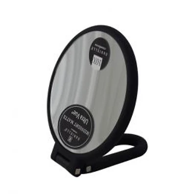 Folding Hand Vanity Mirror Black