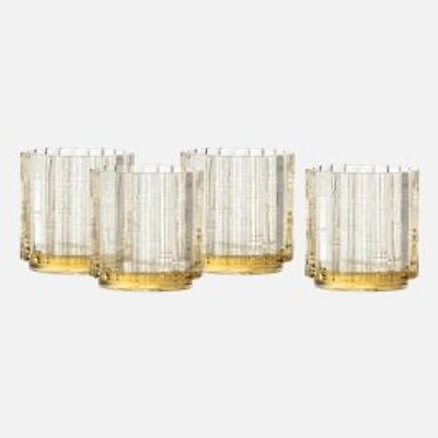 Fortessa Mahalo DOF Glasses 320ml, Set of 4 - Gold/Ginger