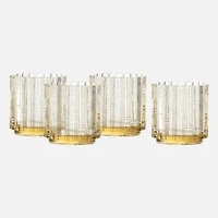 Fortessa Mahalo DOF Glasses 320ml, Set of 4 - Gold/Ginger
