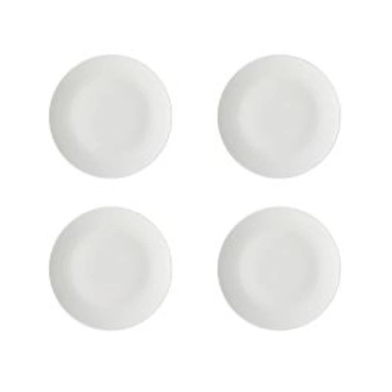 Set of 4 White Basics Soupe Side Plates by Maxwell & Williams (19 cm)