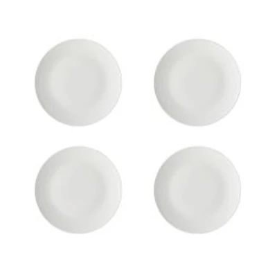 Set of 4 White Basics Soupe Side Plates by Maxwell & Williams (19 cm)