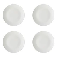 Set of 4 White Basics Coupe Dinner Plates by Maxwell & Williams (27 cm)