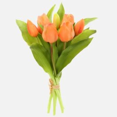 Artificial Tulip Bouquet - Orange