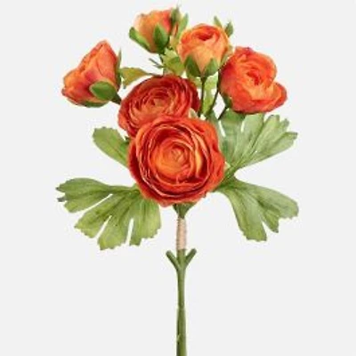 Ranunculus Bundle - Orange, 13"