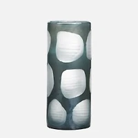 Cylinder Shaped Vase, 4.9" - Blue Combo