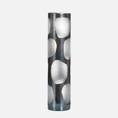 Cylinder Shaped Vase, 4.3" - Blue Combo