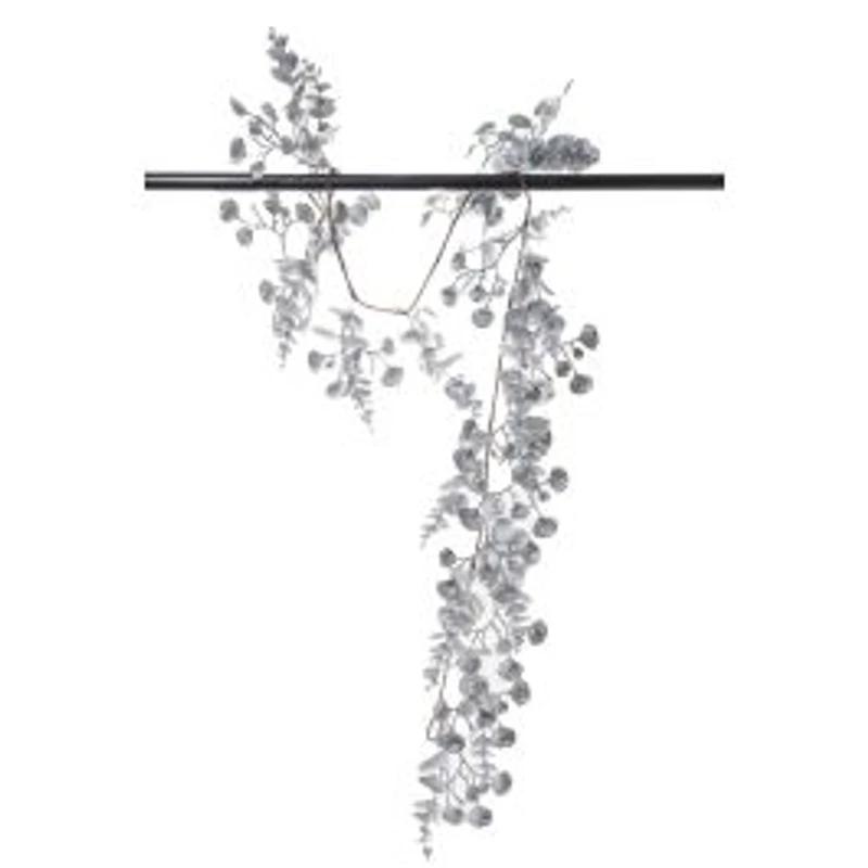 Silver Plastic Eucalyptus Garland