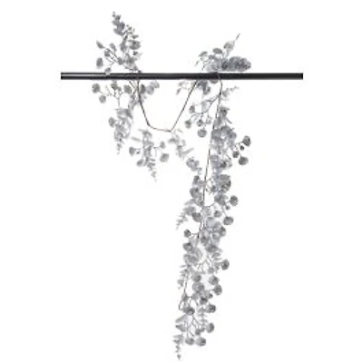 Silver Plastic Eucalyptus Garland