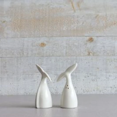 Whale Tail Salt & Pepper Shakers, Set of 2