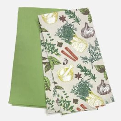 Herbivore Tea Towels, Pack of 2
