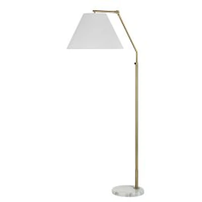Claire Antqiue Brushed Brass Floor Lamp