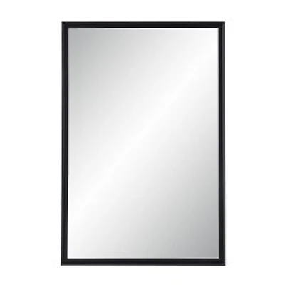 Lausanne 36" Tall Rectangular Mirror, Matte Black