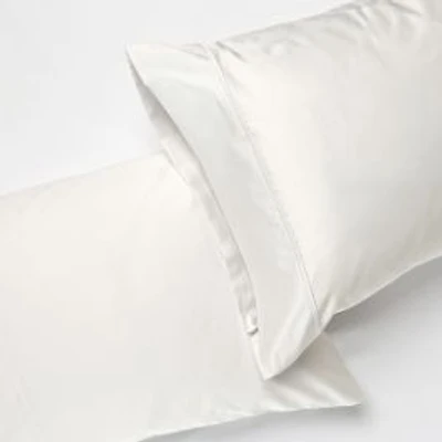 Satin Hotel Pillowcases, Set of 2 - Assorted