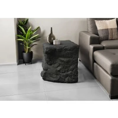 Black Indoor/Outdoor Side Accent Table