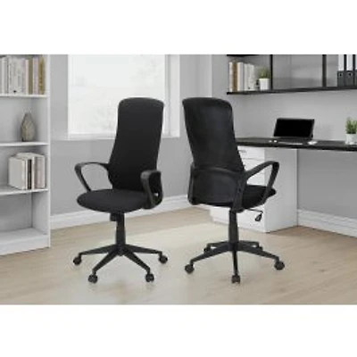 Executive Office Chair - Black Fabric, High Back