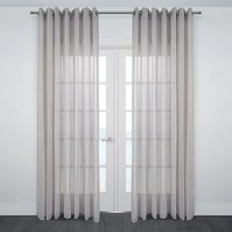 Ibiza Grommet Sheer Jacquard Curtain