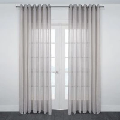 Ibiza Grommet Sheer Jacquard Curtain