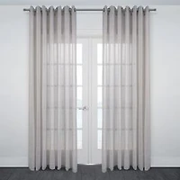 Ibiza Grommet Sheer Jacquard Curtain