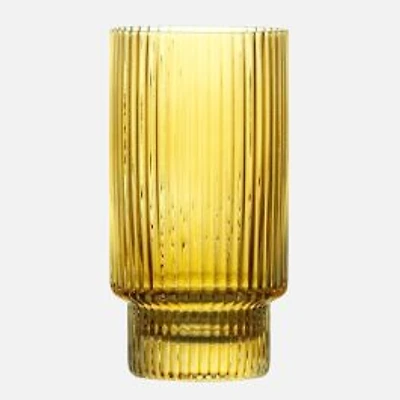 Brilliant Ribbed Highball Glasses, Set of 4
