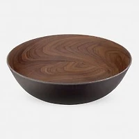Bamboo Walnut Coffee Serving Bowl by Brilliant - 30cm