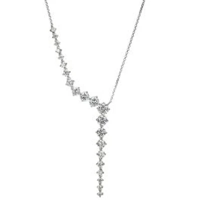Reign Sterling Silver & Cubic Zirconia Cascade Statement Necklace