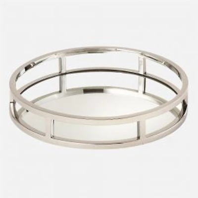 Elegance Round Tray with Mirror