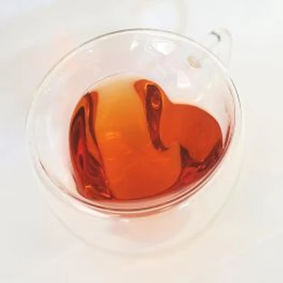 Double Wall Heart Shaped Mug, Set of 2 - 350ml