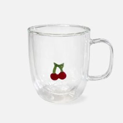 JS Gourmet Mugs with Cherry Icon, Set of 2