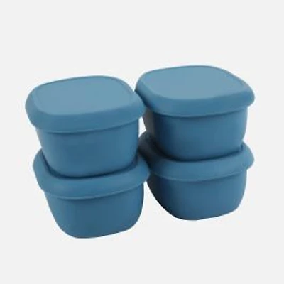 JS Gourmet Silicone Snack Containers, Set of 4