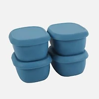 JS Gourmet Silicone Snack Containers, Set of 4