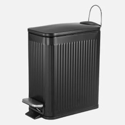 Rectangular Pedal Bin with Lid, 5L