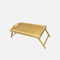 JS GOURMET Foldable Bamboo Breakfast Tray