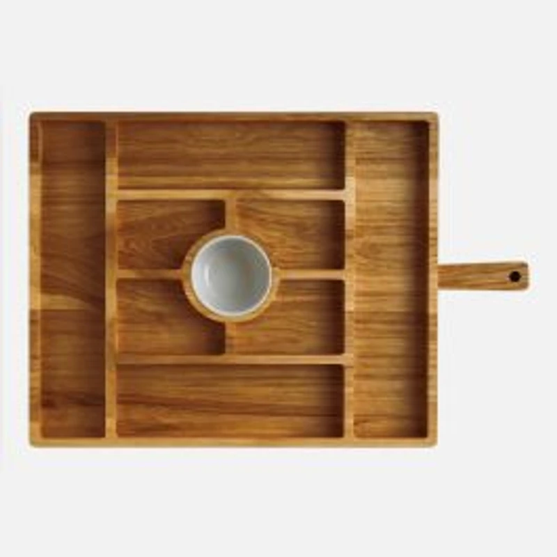 Veraroma™ Bamboo Tray with Ceramic Bowl