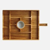 Veraroma™ Bamboo Tray with Ceramic Bowl
