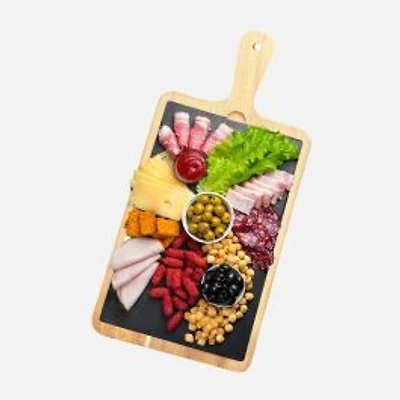 Veraroma™ Acacia Wood Serving Board with Slate