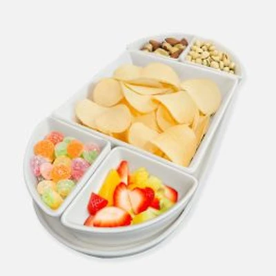 JS Gourmet Serving Pieces with Tray, 6 Pieces