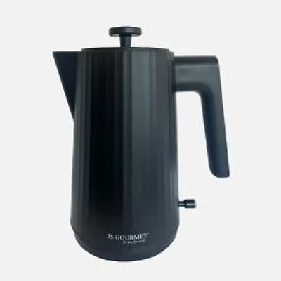 JS Gourmet Retro Black Matt Electric Kettle 1.7L