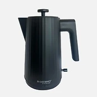 JS Gourmet Retro Black Matt Electric Kettle 1.7L