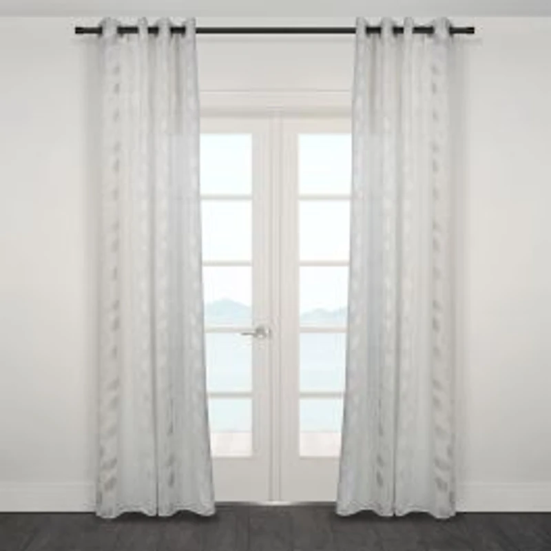 Kali Sheer Jacquard Grommet Panel