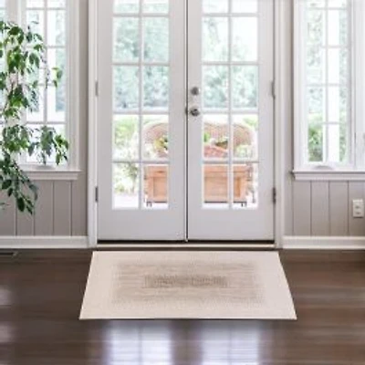 Knox Loop Tufted Washable Rug - Ivory/Gold