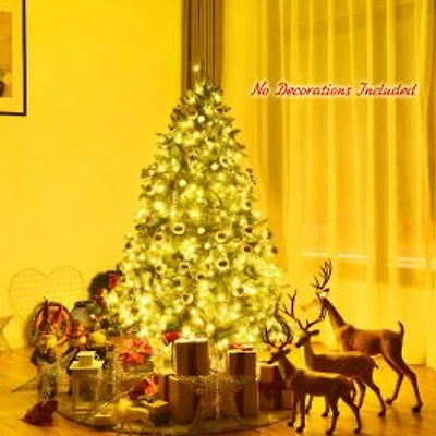 Premium Hinged Artificial Fir Christmas Tree with LED Lights-5 ft