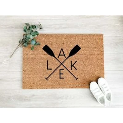 Lakes with Paddle Coir Doormat